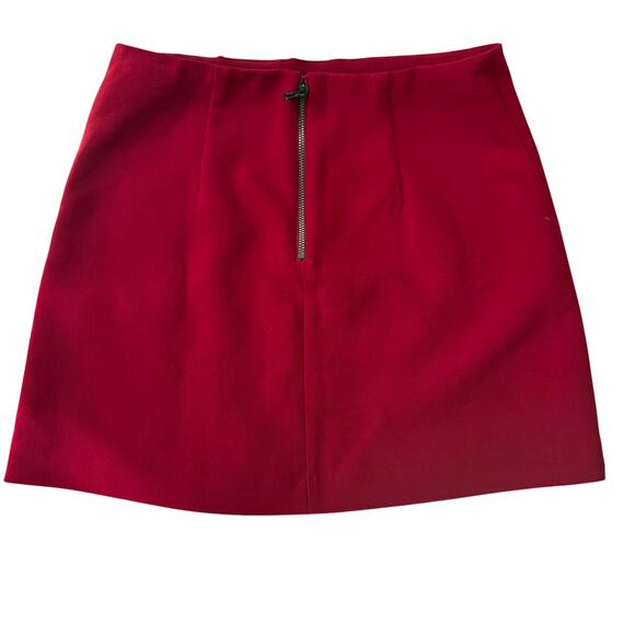 ALICE + OLIVIA Semira Pleated Red Mini Skirt Size 0 - Picture 13 of 13